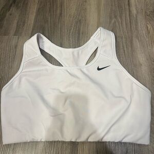 White Nike sports bra with no padding